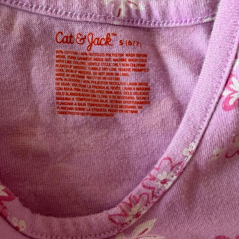 Cat & Jack Purple Hibiscus Dress